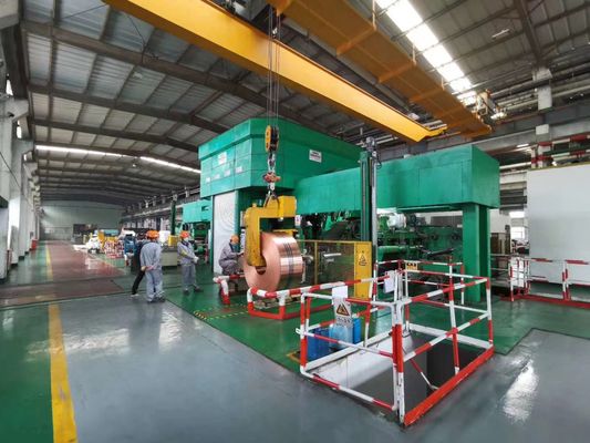 El soporte 800m m de la velocidad cuatro que la línea continua del laminador en frío utilizó para hace el tubo Q195, Q215, Q235