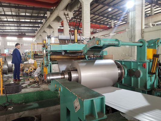 Diámetro externo de la bobina del control del PLC de la bobina de acero de la máquina que raja 1500m m